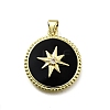 Brass Micro Pave Cubic Zirconia Pendants KK-C090-05A-01-1