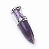 Natural Amethyst Big Pointed Pendants G-F639-08C-1