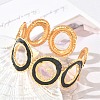 304 Stainless Steel Enamel Cuff Bangles for Women SA-CBAFD7D-03G-2