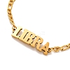 Constellation 202 Stainless Steel Figaro Chain Link Bracelets for Women Men AJEW-U006-01J-2