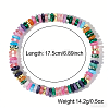 Natural Mixed Gemstone & Brass Beads Stretch Bracelets for Women RV1969-1-5