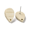 Ash Wood Stud Earring Findings EJEW-N017-011C-3