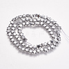 Electroplate Non-magnetic Synthetic Hematite Beads Strands G-K239-20A-1