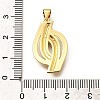 Rack Plating Brass Micro Pave Cubic Zirconia Pendants KK-L226-023G-3