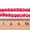 Baking Paint Transparent Glass Beads X1-DGLA-A035-T4mm-A02-5