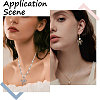 24Pcs 2 Colors Alloy Rhinestone Pendants ALRI-SC0001-46-5