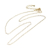 Rack Plating Brass Cable Chain Necklaces for Women NJEW-M048-01G-4