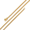 1.5mm Rack Plating Brass Box Chain Necklaces for Women Men MAK-L044-21G-4