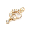 Brass Pave Cubic Zirconia Pendants KK-A286-13G-01-2