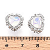 Alloy Glass European Beads FIND-N009-13P-3