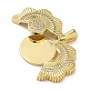 Brass Micro Pave Cubic Zirconia Pendants KK-L257-08G-02-2