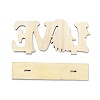 Natural Wood Desktop Ornament DJEW-C007-02-3