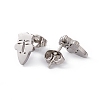 Non-Tarnish 304 Stainless Steel Tiny Hollow Out Clown Face Stud Earrings for Women STAS-A065-03P-2