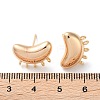 Brass Stud Earring Findings KK-A215-02G-3