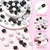150Pcs 3 Colors Opaque Acrylic European Beads OACR-CJ0002-83-3