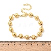 Brass Round Link Chains Bracelets for Women BJEW-H639-12G-5