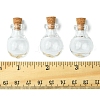 8Pcs Round Glass Bottle for Bead Containers BOTT-FS0001-03-5