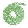 Transparent Electroplate Glass Beads Strands EGLA-N013-T8mm-B13-2