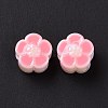 UV Plating Rainbow Iridescent Acrylic European Beads X-SACR-E009-40-3