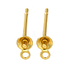 304 Stainless Steel Stud Earring Findings STAS-P370-02B-G-1