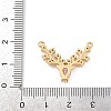 Brass Micro Pave Cubic Zirconia Pendants KK-F919-29G-4