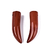 Natural Red Jasper Pendants G-Q602-10H-1