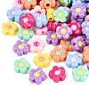 Two Tone Opaque Acrylic Beads OACR-Q203-06-1