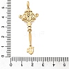 Brass Micro Pave Cubic Zirconia Big Pendants KK-B147-04G-04-3