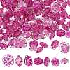 Fuchsia Transparent Acrylic Beads TACR-AR0001-28-1