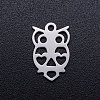 Tarnish Resistant 201 Stainless Steel Hollow Charms STAS-Q201-JN275-1-1