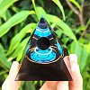 Resin Orgonite Pyramid Home Display Decorations G-PW0004-56B-03-1