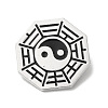 Eight-Diagram Tactics with Yin Yang Alloy Brooch Pin LS-JEWB-K008-02P-1