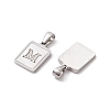 304 Stainless Steel Pave Shell Pendants STAS-G327-01P-M-2