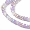 Electroplate Glass Beads Strands EGLA-S192-001A-B11-3