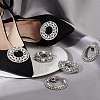   6Pcs 3 Styles Alloy Rhinestone Shoe Buckle Clips AJEW-PH0011-57-5