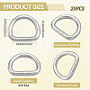 304 Stainless Steel D Rings STAS-CP0001-05A-2