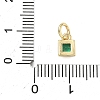 Brass Pave Cubic Zirconia Pendants KK-K368-13G-03-3