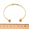 Fashion 304 Stainless Steel Cuff Bangles Torque Bangles BJEW-H473-01G-7