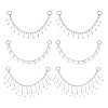 Brass Glass Rhinestone Shoe Decoration Chain FIND-GO00008-1