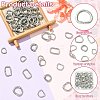 60Pcs 6 Styles 304 Stainless Steel D Rings STAS-CJ0003-36-3