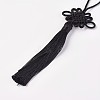 Polyester Tassel Pendant Decorations HJEW-WH0004-A01-2