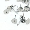   304 Stainless Steel Stud Earring Findings STAS-PH0010-12-1