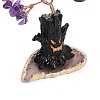 Halloween Theme Natural Amethyst Chips Tree of Life Decorations DJEW-B013-02H-3