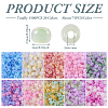 1500Pcs 20 Colors Handmade Lampwork Beads LAMP-TA0001-14-13