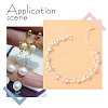 40Pcs 4 Styles Brass Beads Frame KK-AR0004-55-5