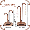 ANATTASOUL 2 Sets 2 Styles Wood Jewelry Display Stand EDIS-AN0001-01-2