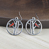 Zinc Alloy Enamel Dangle Earrings FS-WG03B65-01-3