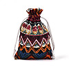Ethnic Style Burlap Packing Pouches ABAG-N009-06B-01-4