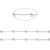 Anti-Tarnish Rhodium Plated 925 Sterling Silver Satellite Chains STER-F052-16P-2