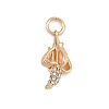 Brass Rhinestone Pendants KK-B145-02G-05-1